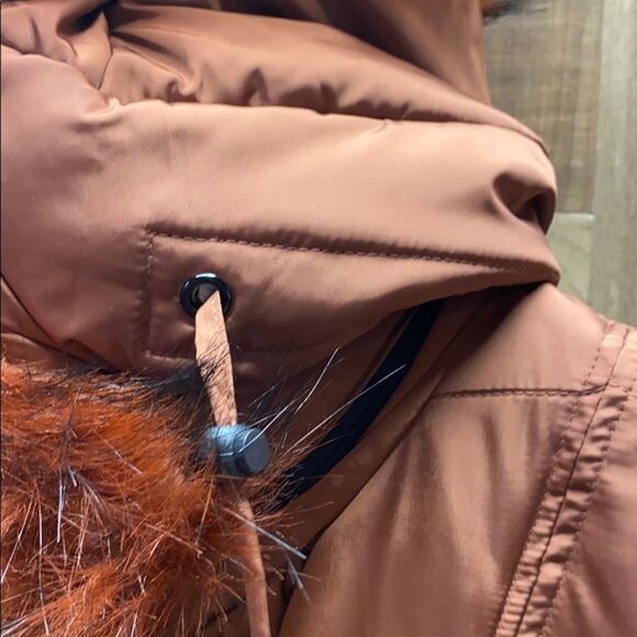 KENSIE - Fleet Street Long Faux Down Quilted Jacket - Picture 16 of 16